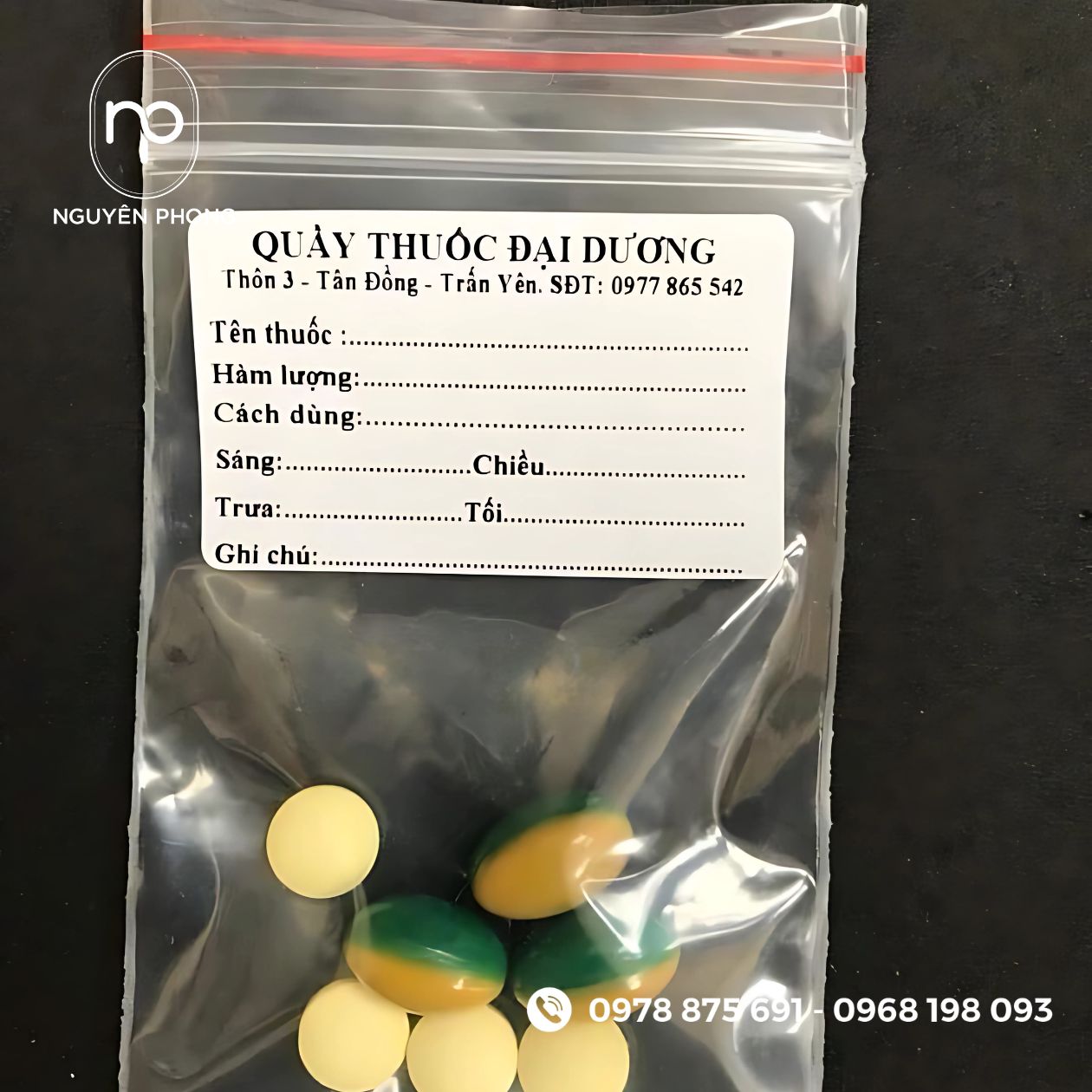 Mẫu in tem chia liều cho nhà thuốc